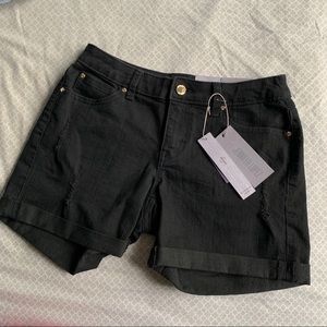 Jennifer Lopez Black Jean Shorts
